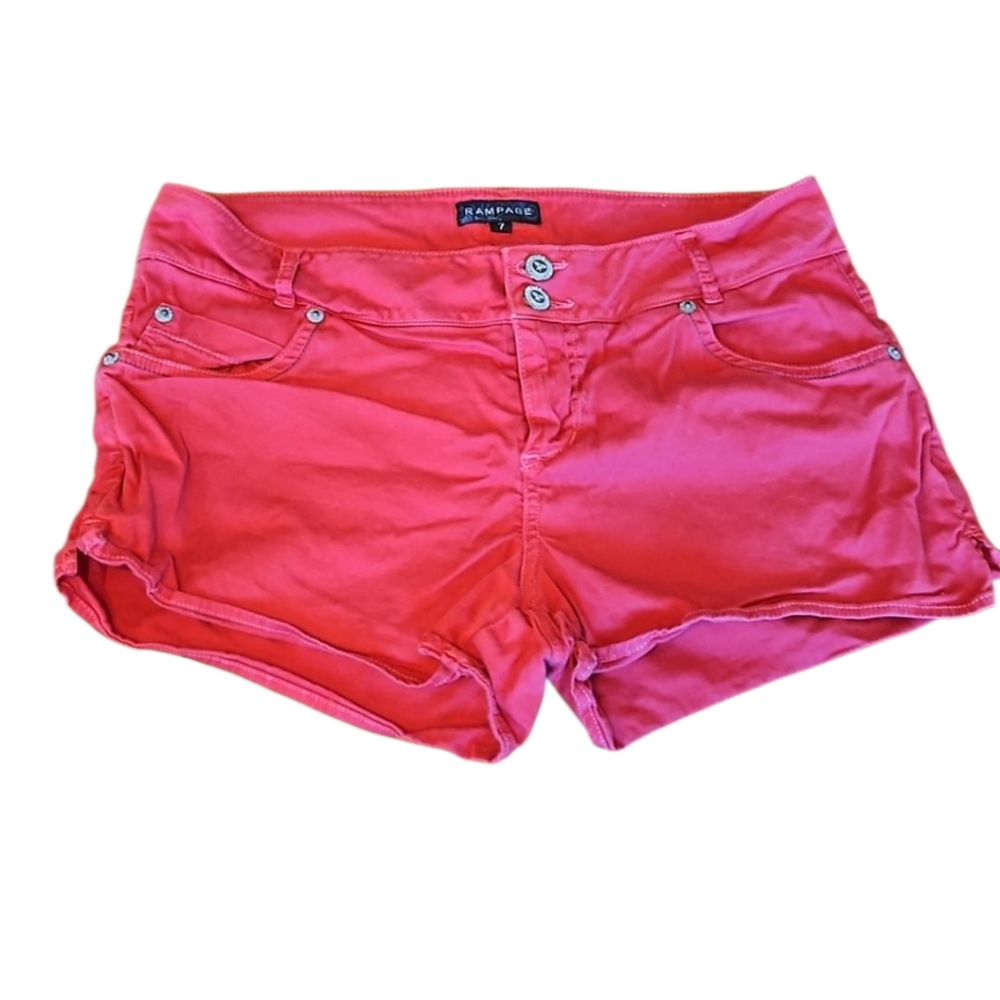 Rampage Red Shorts Size 7